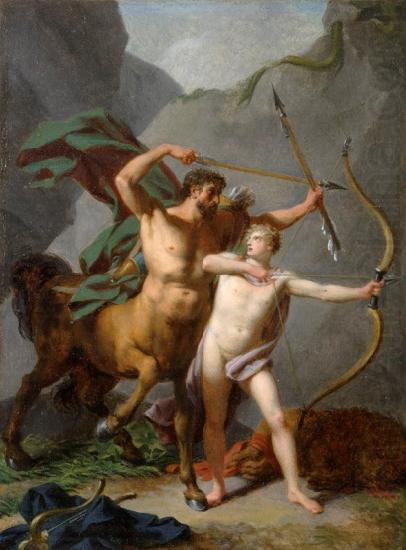 Baron Jean-Baptiste Regnault L'education d'Achille par le centaure Chiron